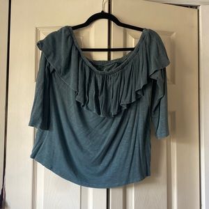 American Eagle off the shoulder mid sleeve shirt